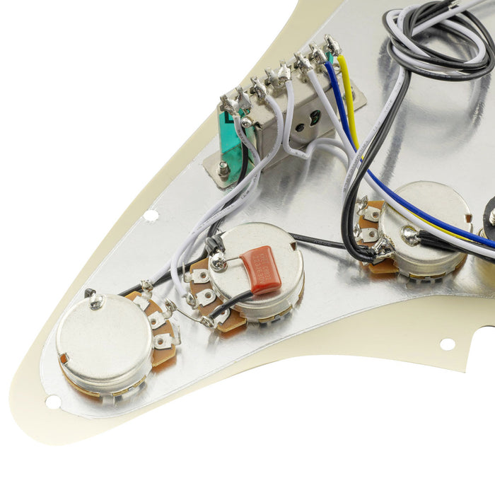musiclily pro se st 60se pre wired sss pickguard with staggered alnico 5 pickups for strat style electric guitar mx3307p detailed image
