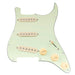 musiclily pro se st 60se pre wired sss pickguard with staggered alnico 5 pickups for strat style electric guitar mx3307p, mint green