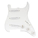 musiclily pro se st 60se pre wired sss pickguard with staggered alnico 5 pickups for strat style electric guitar mx3307p, white