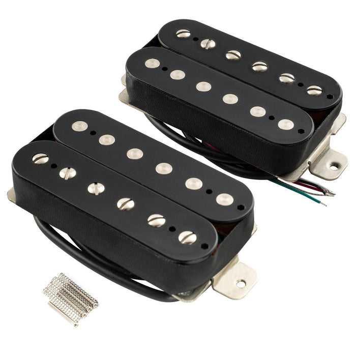 musiclily pro lp obla alnico 5 uncovered humbucker neck bridge pickups set 7 5k 8 8k for electric guitar mx3314bkmx3315bk details