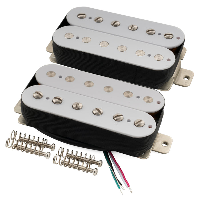Musiclily Pro LP-OBLA Conjunto de pastillas humbucker sin cubierta con imán Alnico 5 para cuello y puente, 7.5K/8.8K, para guitarra eléctrica