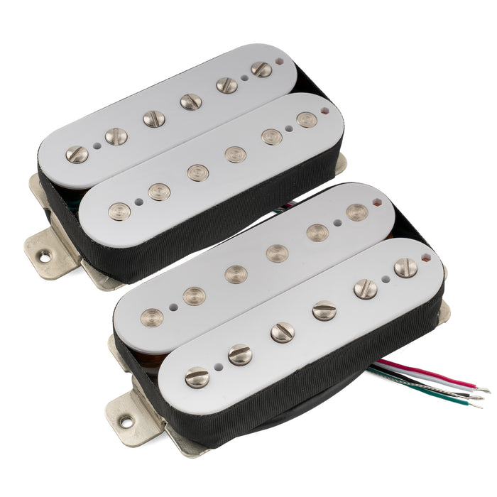 Musiclily Pro LP-OBLA Conjunto de pastillas humbucker sin cubierta con imán Alnico 5 para cuello y puente, 7.5K/8.8K, para guitarra eléctrica