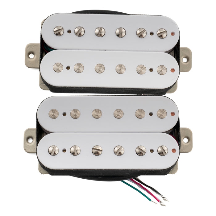 Musiclily Pro LP-OMHA Pastillas de humbucker sin cubierta con imán Alnico 5, conjunto para cuello y puente, 7.5K/16.6K para guitarra eléctrica
