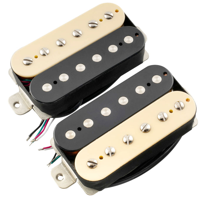 musiclily pro lp obla alnico 5 uncovered humbucker neck bridge pickups set 7 5k 8 8k for electric guitar mx3314bkmx3315bk, Zebra