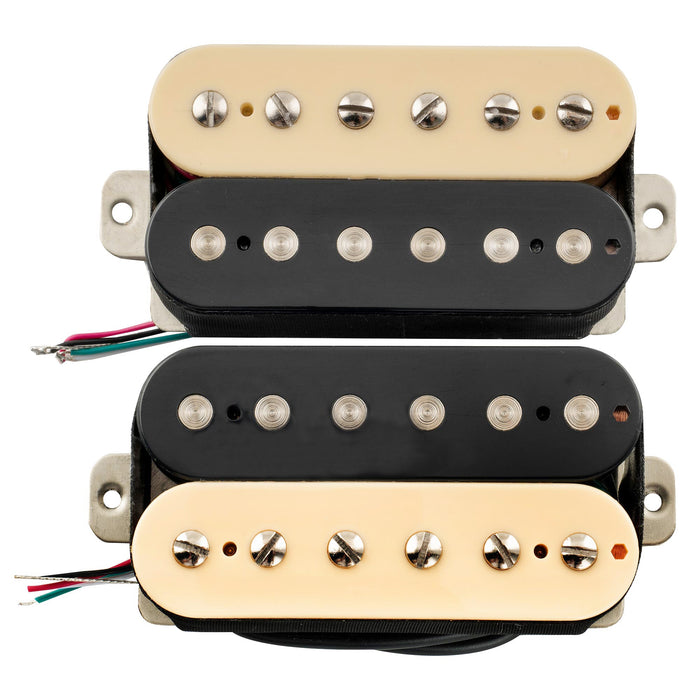Musiclily Pro LP-OMHA Alnico 5 Uncovered Humbucker Neck Bridge Pickups Set 7.5K/16.6K for Electric Guitar