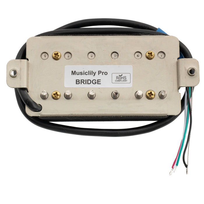 Musiclily Pro LP-OBLA Pastilla humbucker sin cubierta con imán Alnico 5 para puente, 8.8K, para guitarra eléctrica