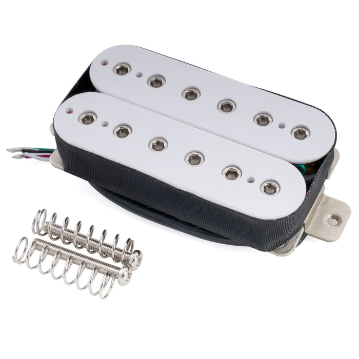 Musiclily Pro Micro double bobinage non couvert ajustable avec pôles hexagonaux en Alnico 5 pour guitare électrique