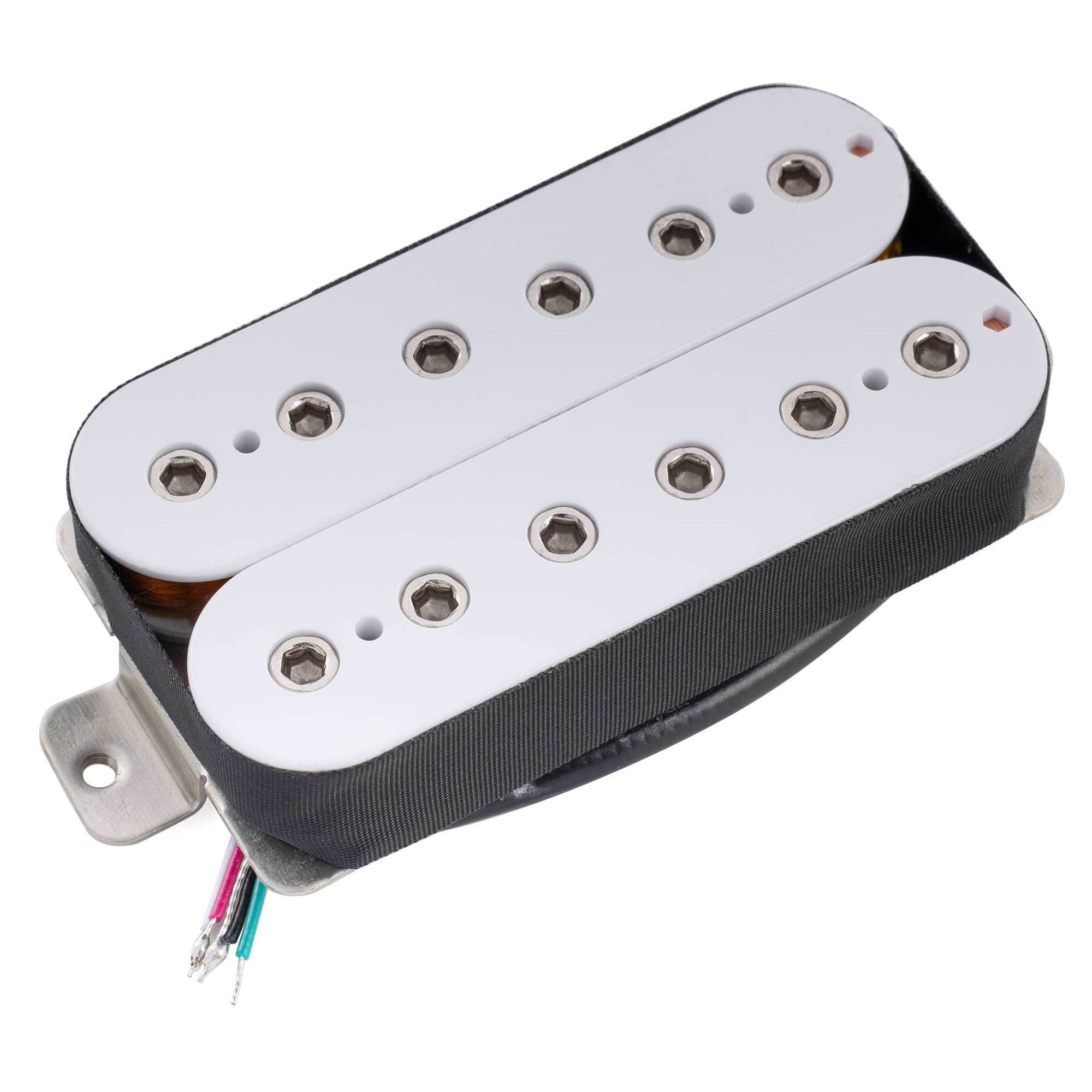 Musiclily Pro HH-HEXA Alnico 5 Offener Verstellbarer Sechseckiger Pol-Humbucker Stegtonabnehmer für E-Gitarre