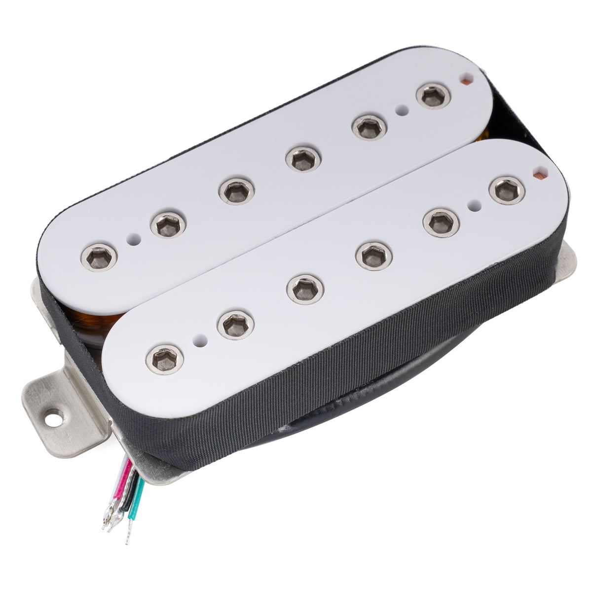 Musiclily Pro HH-HEXA Alnico 5 Offener Verstellbarer Sechseckiger Pol-Humbucker Stegtonabnehmer für E-Gitarre