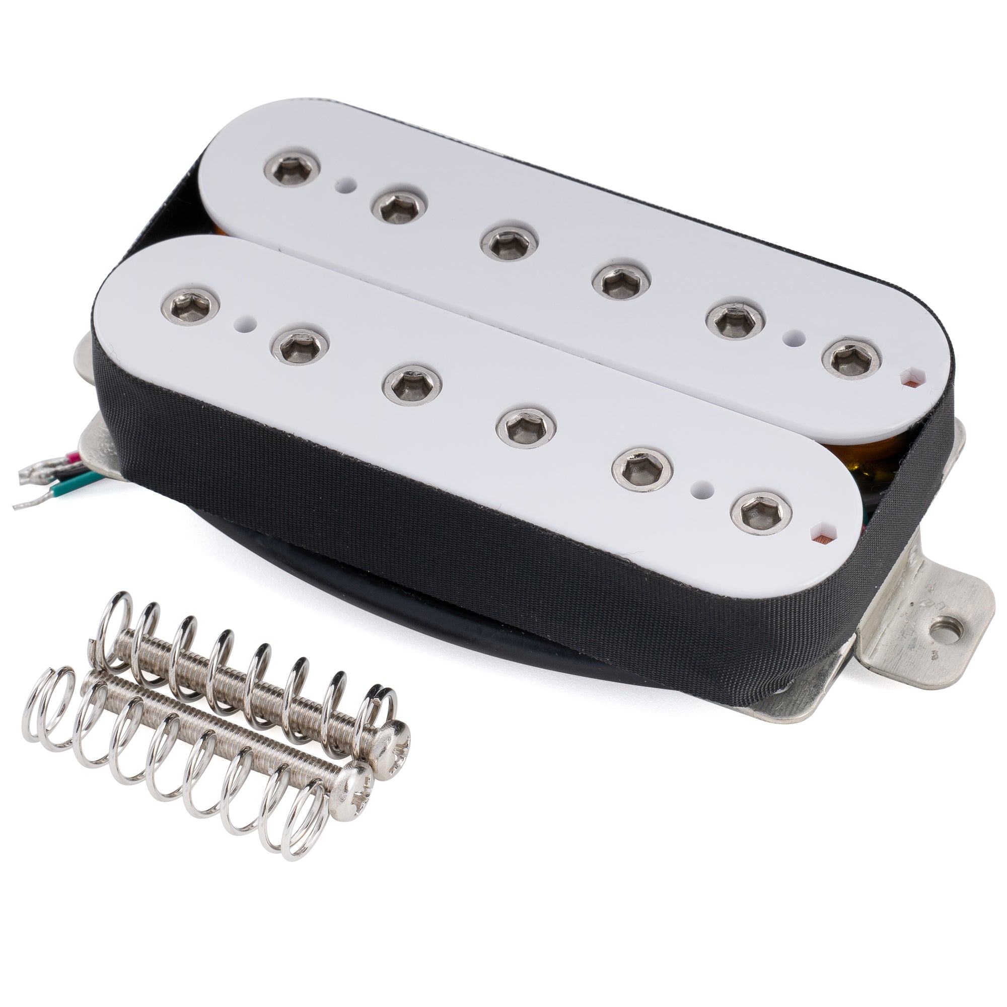 Musiclily Pro HH-HEXA Alnico 5 Offener Verstellbarer Sechseckiger Pol-Humbucker Stegtonabnehmer für E-Gitarre