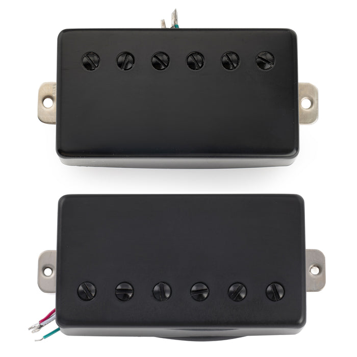 Conjunto de captadores de pescoço e ponte humbucker cobertos Alnico 5 Musiclily Pro LP-CMMA 7.6K/8.8K para guitarra elétrica estilo LP