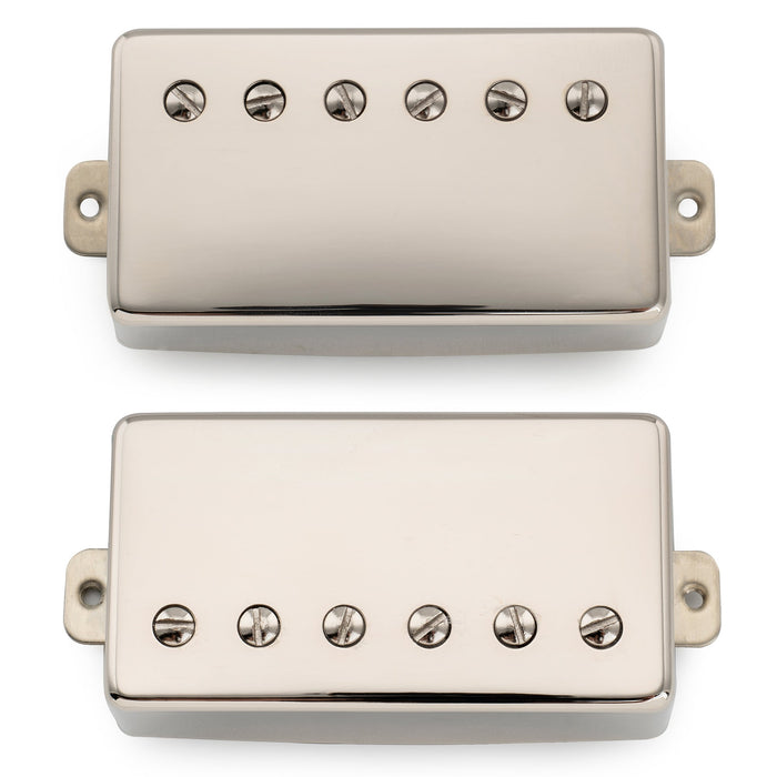 Musiclily Pro LP-CMHA Alnico 5 Covered Humbucker Neck Bridge Pickups Set 7.6K/16.6K for LP Style Electric Guitar