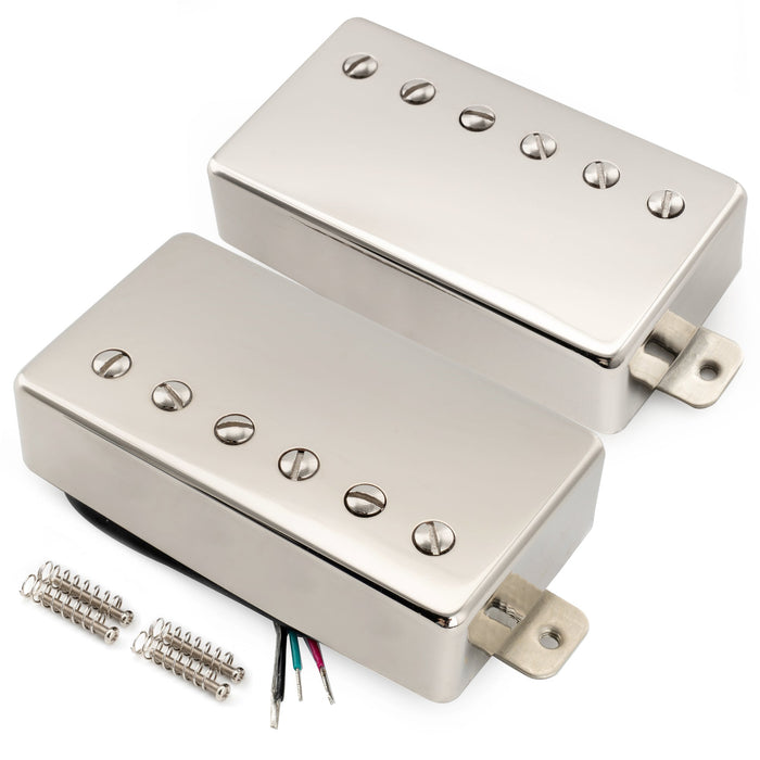 Musiclily Pro LP-CMMA Alnico 5 Covered Humbucker Neck Bridge Pickups Set 7.5K/8.8K para Guitarra Elétrica Estilo LP