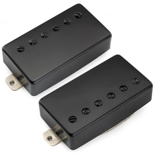 musiclily pro lp cbla alnico 5 covered humbucker neck bridge pickups set 7 8k 8 8k for lp style electric guitar mx3321bkmx3322bk