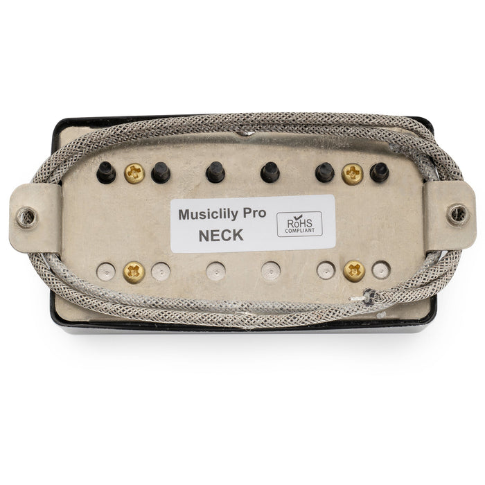 Part of musiclily pro lp cbla alnico 5 covered humbucker neck pickup 7 8k for lp style electric guitar mx3321mx3322p