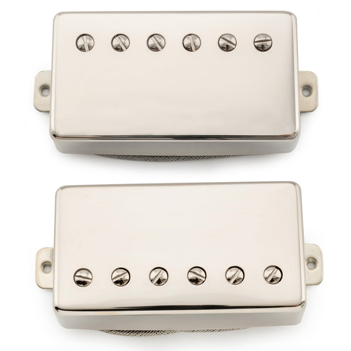 Musiclily Pro LP-CBLA Alnico 5 Covered Humbucker Neck Bridge Pickups Set 7.6K/8.8K for LP Style Electric Guitar