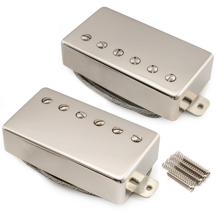 Musiclily Pro LP-CBLA Alnico 5 Covered Humbucker Neck Bridge Pickups Set 7.6K/8.8K for LP Style Electric Guitar