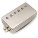musiclily pro lp cbla alnico 5 covered humbucker neck pickup 7 8k for lp style electric guitar mx3321mx3322p, nickel