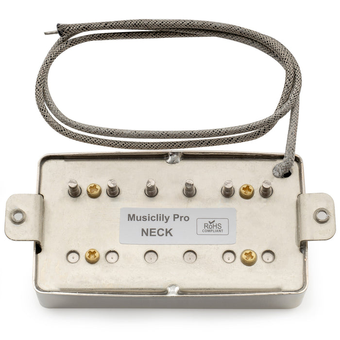 Musiclily Pro LP-CBLA Alnico 5 Covered Humbucker Neck Pickup 7.6K for LP Style Electric Guitar