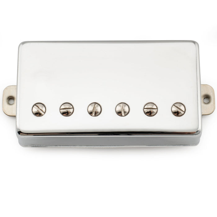 musiclily pro lp cbla alnico 5 covered humbucker bridge pickup 8 8k for lp style electric guitar mx3322bk, nickel