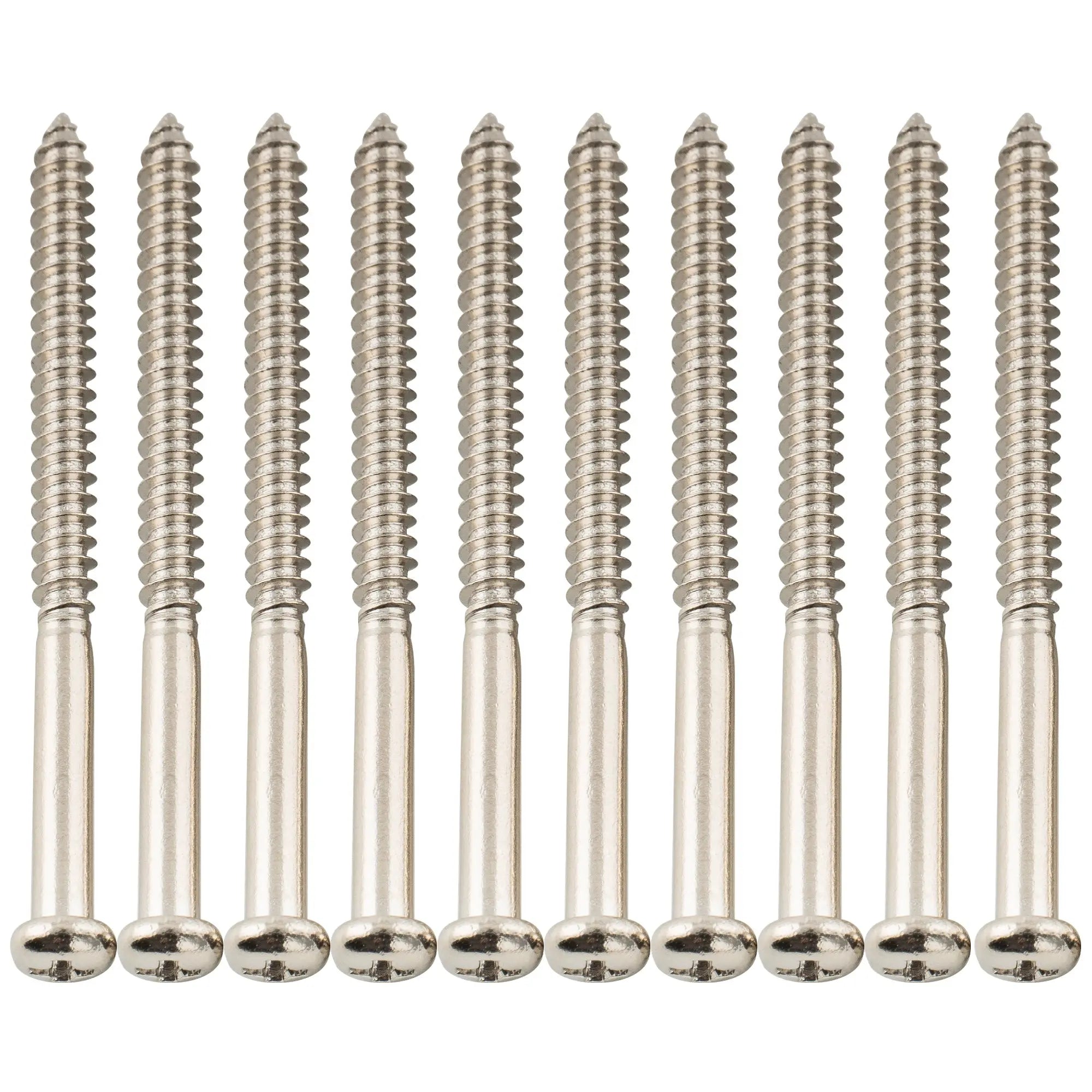 musiclily ultra 2 6 35mm stainless steel pickup mounting screws for jb pb p90 jm style electric guitar bass pickup mx3328 10p