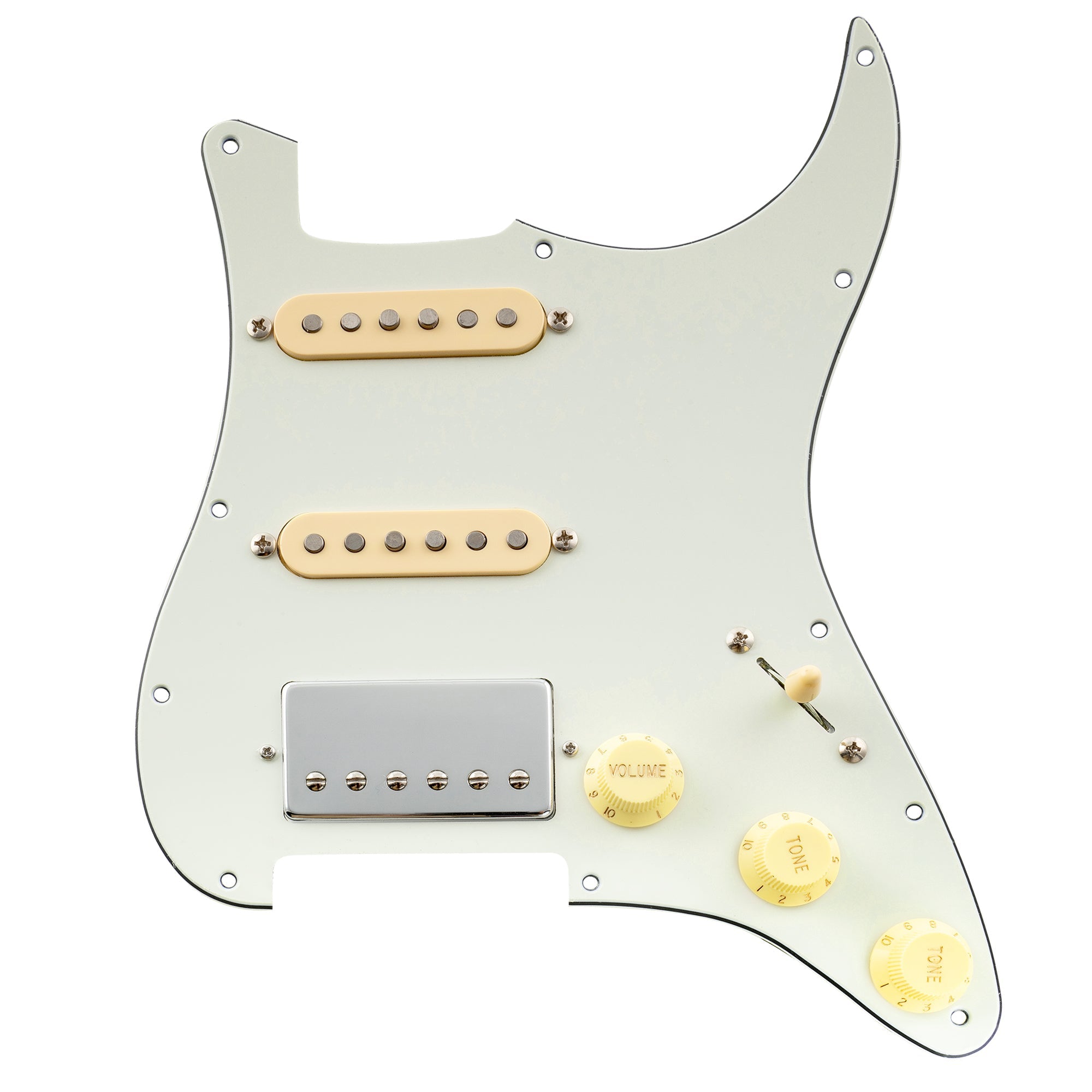 Musiclily Pre-wired HSS Pickguard with Pickups for Strat Style