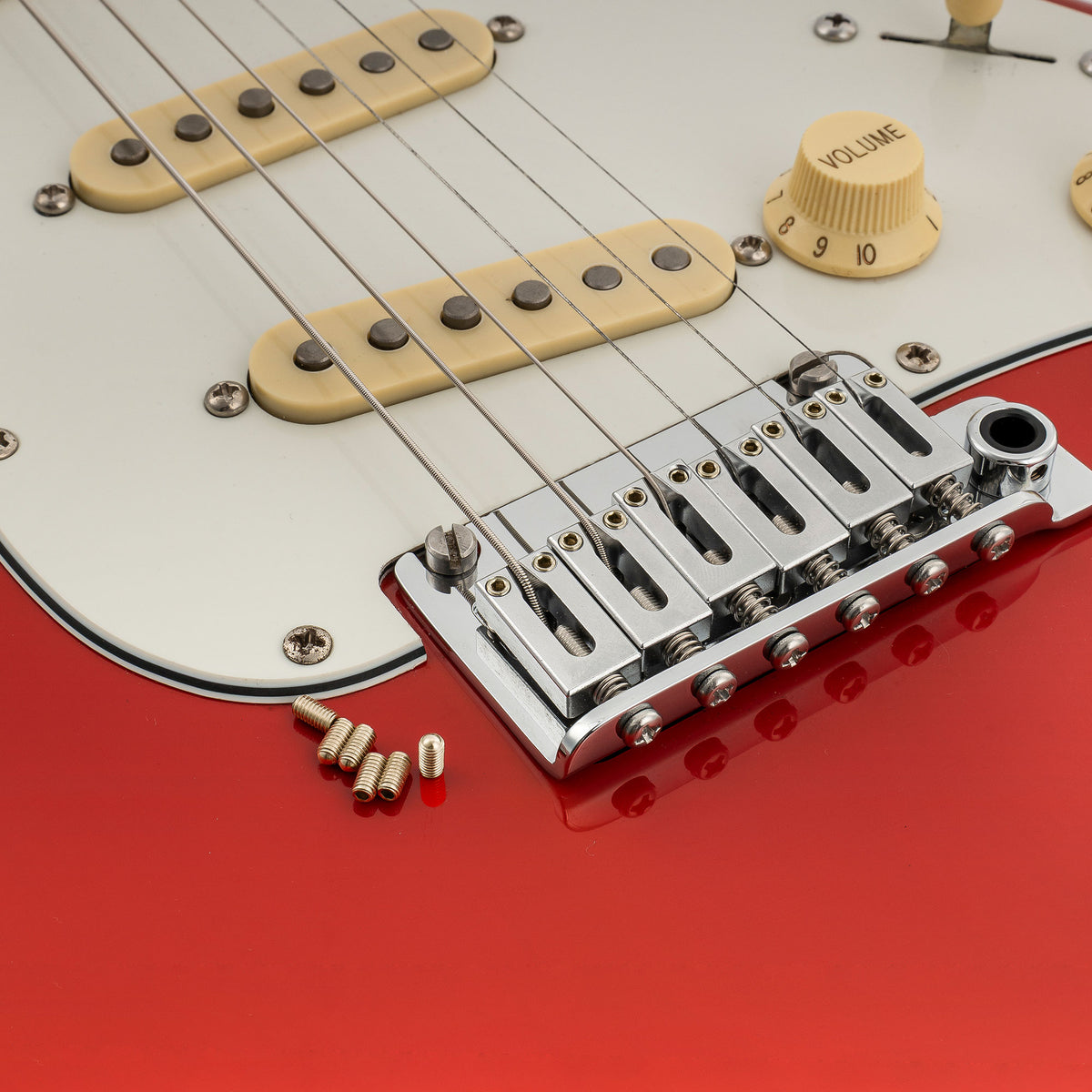 Musiclily Tornillos de ajuste de altura de sillín de acero inoxidable M3x6mm de medición ultra para puente de guitarra eléctrica, bajo importado, conjunto de 20