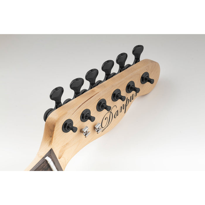 Musiclily Pro Single 18:1 Ratio Full Sealed Locking Machine Head Bass Side Tuner Tuning Peg Key with G-Style Button for Strat Tele Style Electric Guitar
