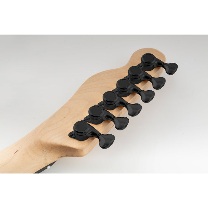Musiclily Pro Single 18:1 Ratio Full Sealed Locking Machine Head Bass Side Tuner Tuning Peg Key with G-Style Button for Strat Tele Style Electric Guitar