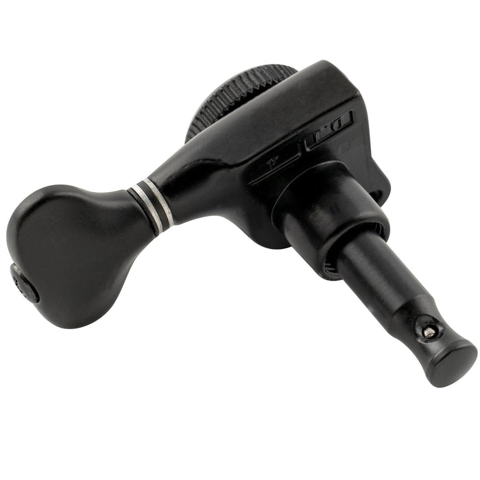 Musiclily Pro Single 18:1 Ratio Full Sealed Locking Machine Head Bass Side Tuner Tuning Peg Key with G-Style Button for Strat Tele Style Electric Guitar