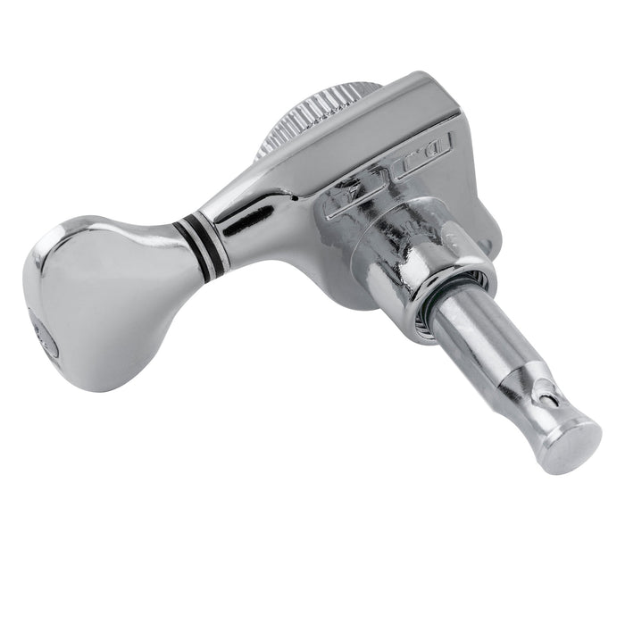 Clavijeros de Guitarra Musiclily Pro R18T 6-en-línea Relación 18:1 Totalmente Sellados con Botón Estilo G y Tornillo a 45 Grados para Guitarra Eléctrica Estilo Strat y Tele