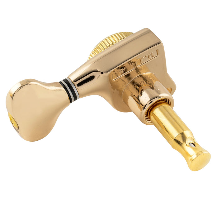 Musiclily Pro R18T Singolo Rapporto 18:1 Testa Macchina Bloccante Sigillata Completamente Lato Basso con Pulsante Stile G per Chitarra Elettrica Stile Strat Tele