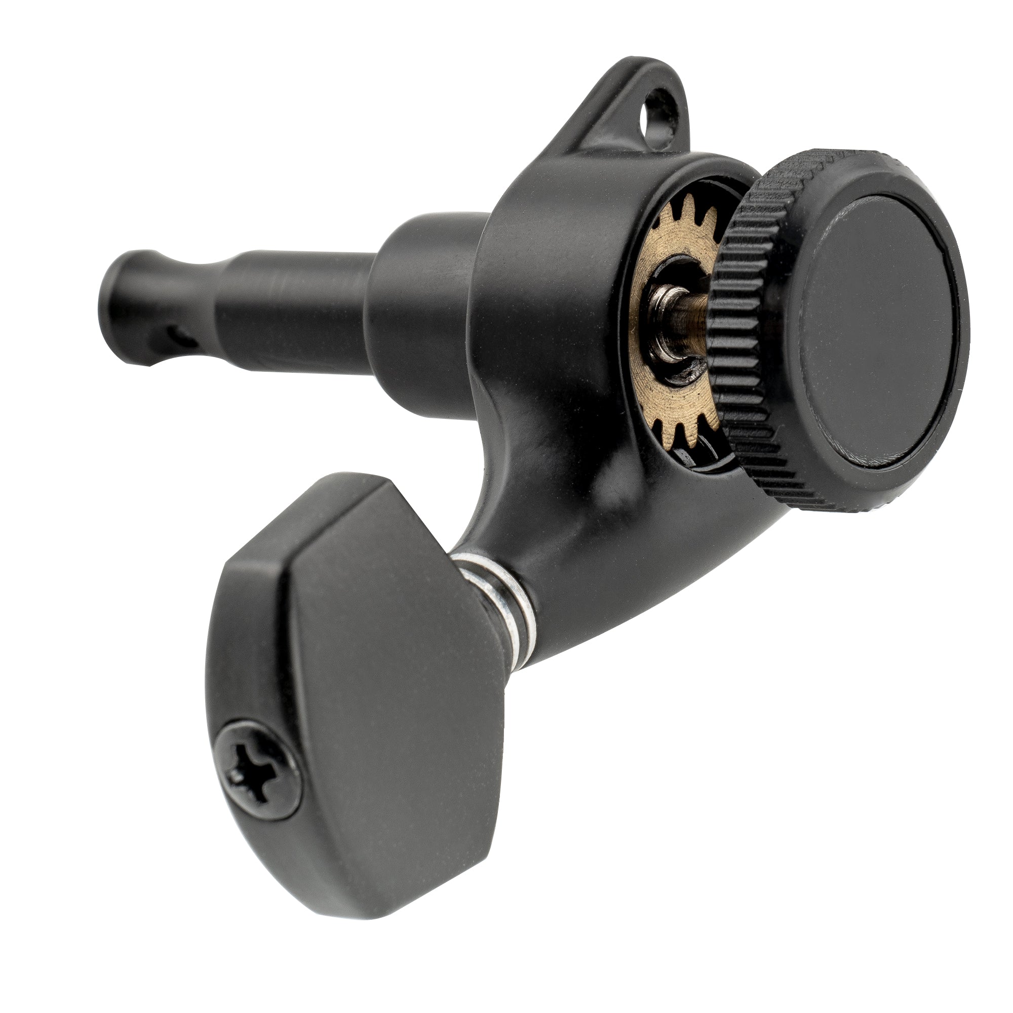 Musiclily Pro R18T-03 6-en-ligne Rapport 18:1 Mécaniques de Tuning à Verrouillage Complètement Étanches Clés avec Bouton Hexagonal Vis à 45° pour Strat Tele Style Guitare Électrique