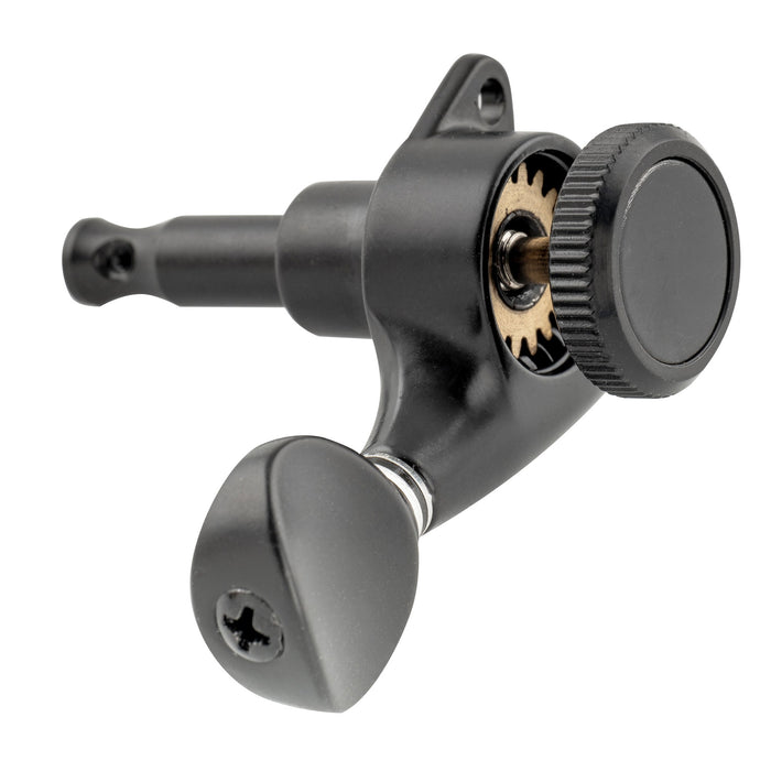 Musiclily Pro R18T 6列インライン 18:1比率 完全密封ロック式マシンヘッド チューナー チューニングペグ ヴィンテージオーバルボタン 45度ネジ付 Strat/Teleスタイルエレキギター用