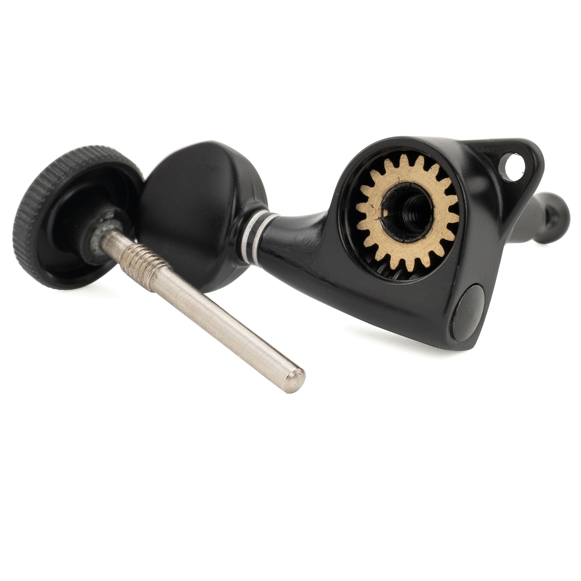 Musiclily Pro R18T-04 6-en-ligne Rapport 18:1 Mécaniques de Tuning à Verrouillage Complètement Étanches Clés avec Bouton Ovale Vintage Vis à 45° pour Strat Tele Style Guitare Électrique