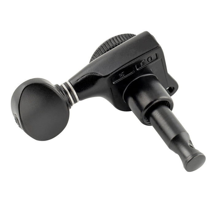 Musiclily Pro R18T Single 18:1 Ratio Full Sealed Locking Machine Head Bass Side Tuner Tuning Peg Key with Vintage Oval Button for Strat Tele Style Electric Guitar