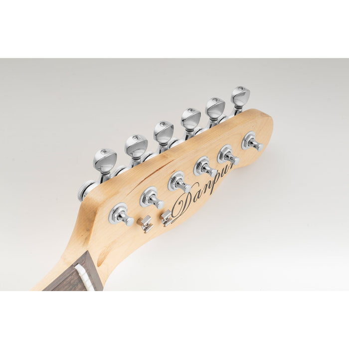 ミュージックリリー Pro R18T シングル 18:1 フルシールド ロッキング マシンヘッド ベースサイド チューナー チューニングペグ キー、ヴィンテージオーバルボタン付 ストラト/テレキャスター用エレキギター用