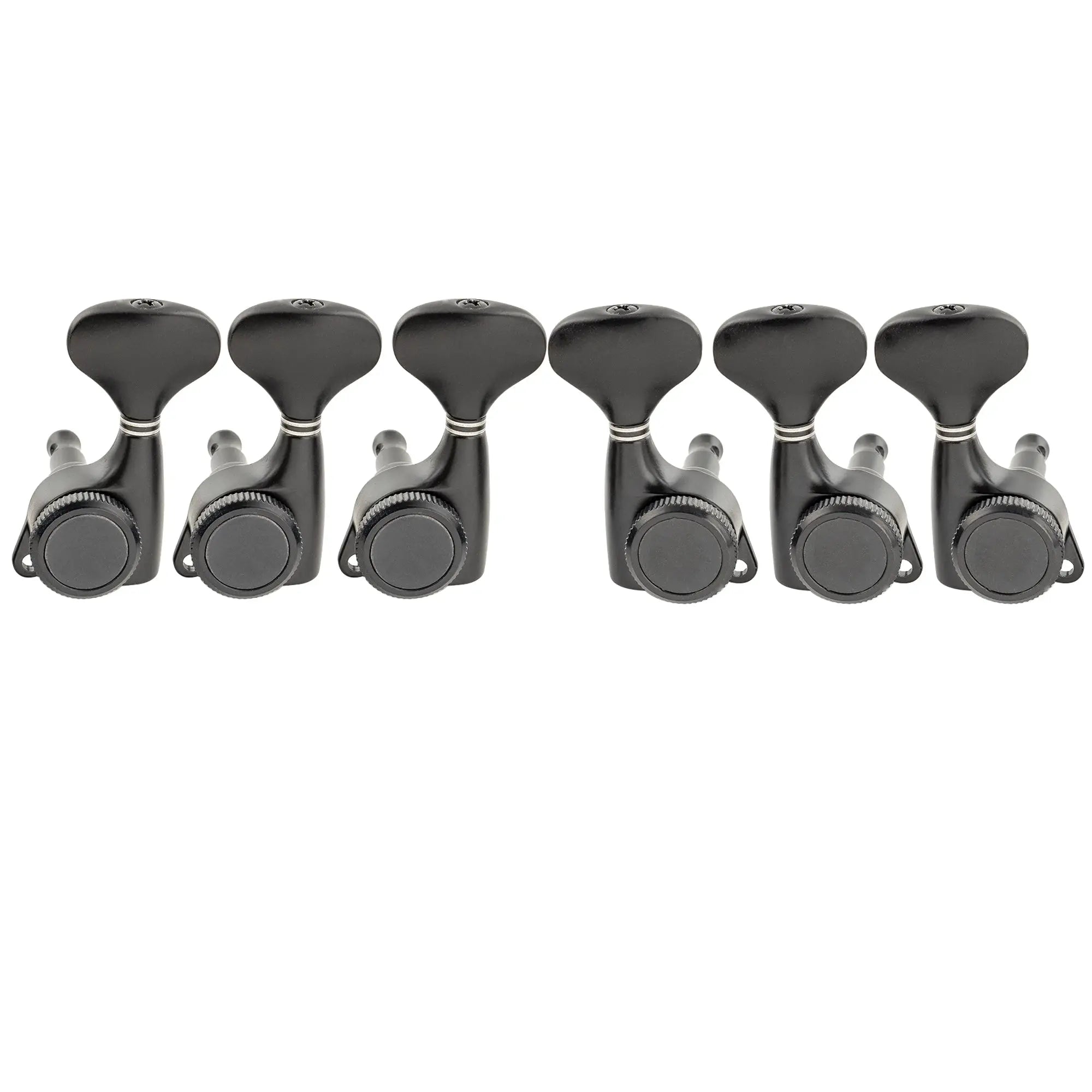 musiclily pro 3r3l 18 1 ratio full sealed locking machine heads tuners tuning pegs keys with y style button 45 degree screw for acoustic electric guitar mx3346 3mx3347 3p, black