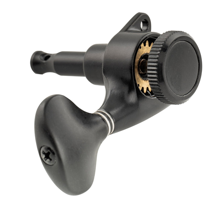 Musiclily Pro 3R3L 18:1 Proporção de Trava Total Máquinas de Ajuste de Cordas Afinadores de Trastes Teclas com Botão em Estilo Y Parafuso de 45 Graus para Violão Acústico e Elétrico