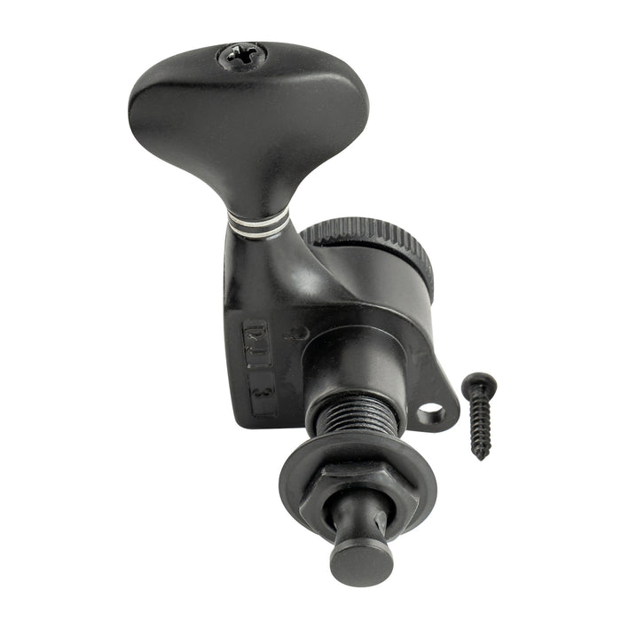 Musiclily Pro Single 18:1 Ratio Full Sealed Locking Machine Head Treble Side Tuner Tuning Peg Key with Y-Style Button for Acoustic Electric Guitar