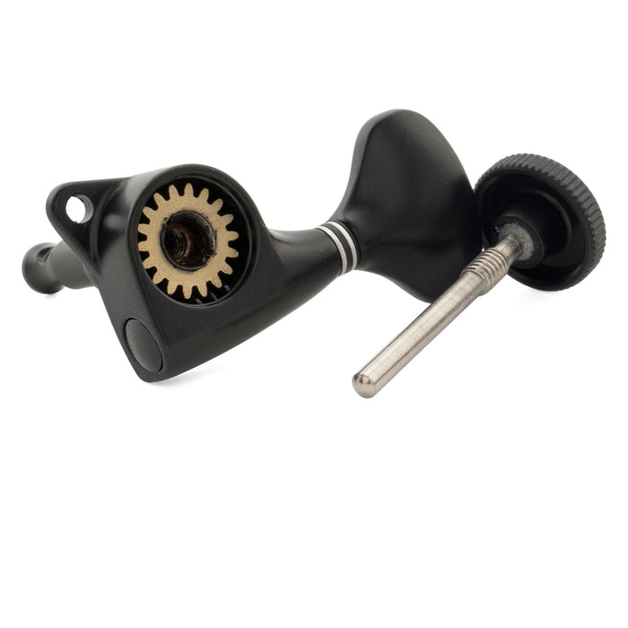 Musiclily Pro Single 18:1 Ratio Full Sealed Locking Machine Head Treble Side Tuner Tuning Peg Key with Y-Style Button for Acoustic Electric Guitar