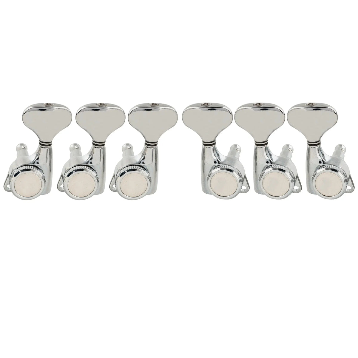 musiclily pro 3r3l 18 1 ratio full sealed locking machine heads tuners tuning pegs keys with y style button 45 degree screw for acoustic electric guitar mx3346 3mx3347 3p, chrome