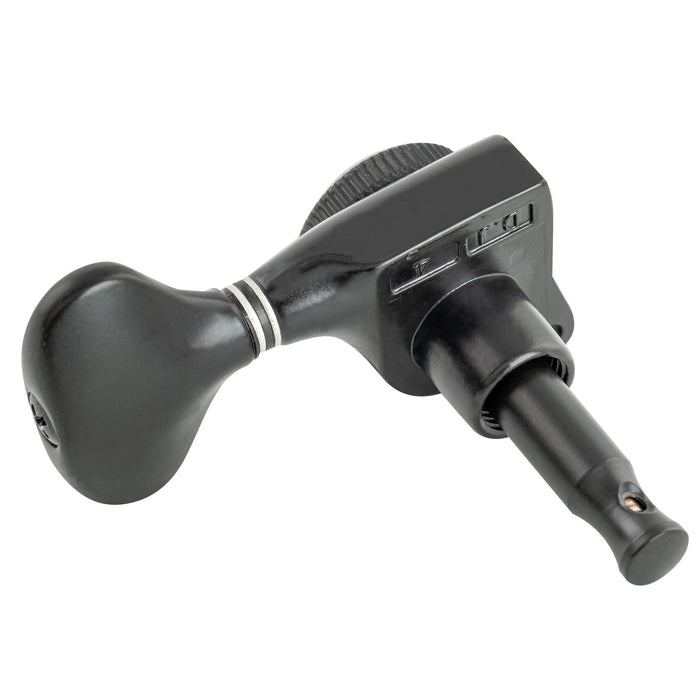 Musiclily Pro Single 18:1 Ratio Full Sealed Locking Machine Head Bass Side Tuner Tuning Peg Key with Y-Style Button for Acoustic Electric Guitar