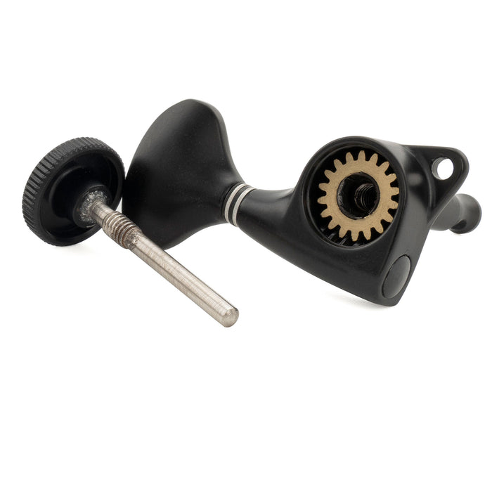 Musiclily Pro Single 18:1 Ratio Full Sealed Locking Machine Head Bass Side Tuner Tuning Peg Key with Y-Style Button for Acoustic Electric Guitar
