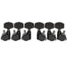 musiclily pro 3r3l 18 1 ratio full sealed locking machine heads tuners tuning pegs keys with big hex button 45 degree screw for acoustic electric guitar mx3348 3mx3349 3p, black