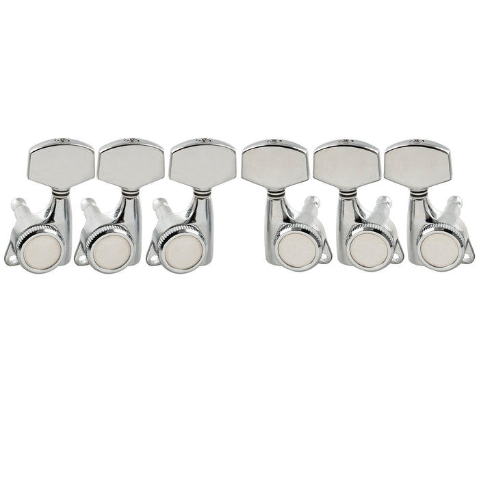 musiclily pro 3r3l 18 1 ratio full sealed locking machine heads tuners tuning pegs keys with big hex button 45 degree screw for acoustic electric guitar mx3348 3mx3349 3p