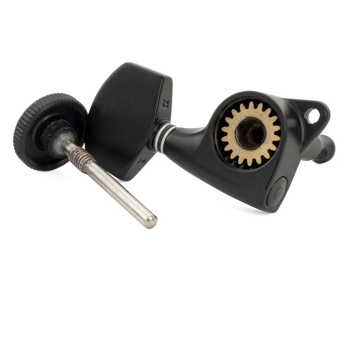 Musiclily Pro Single 18:1 Ratio Full Sealed Locking Machine Head Bass Side Tuner Tuning Peg Key with Big Hex Button for Acoustic Electric Guitar