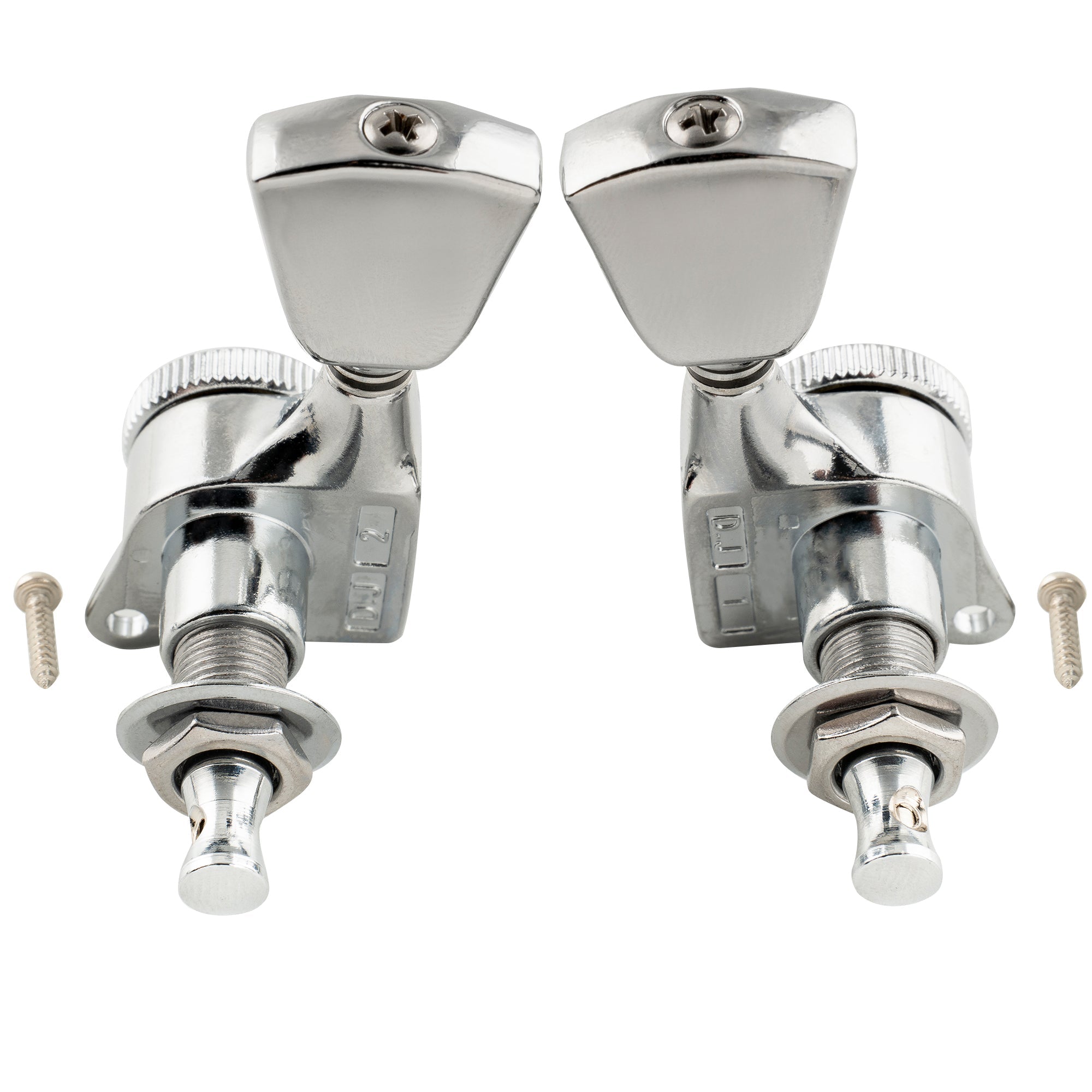 Musiclily Pro R18T-07 3R3L Rapport 18:1 Têtes de machine entièrement scellées avec verrouillage, clés de réglage, bouton en forme de clé en forme de clé, vis à 45 degrés pour guitare acoustique électrique