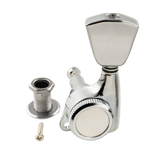 Musiclily Pro R18T Single 18:1 Ratio Full Sealed Locking Machine Head Treble Side Tuner Tuning Peg Key with Keystone Button for Acoustic Electric Guitar Musiclily Pro