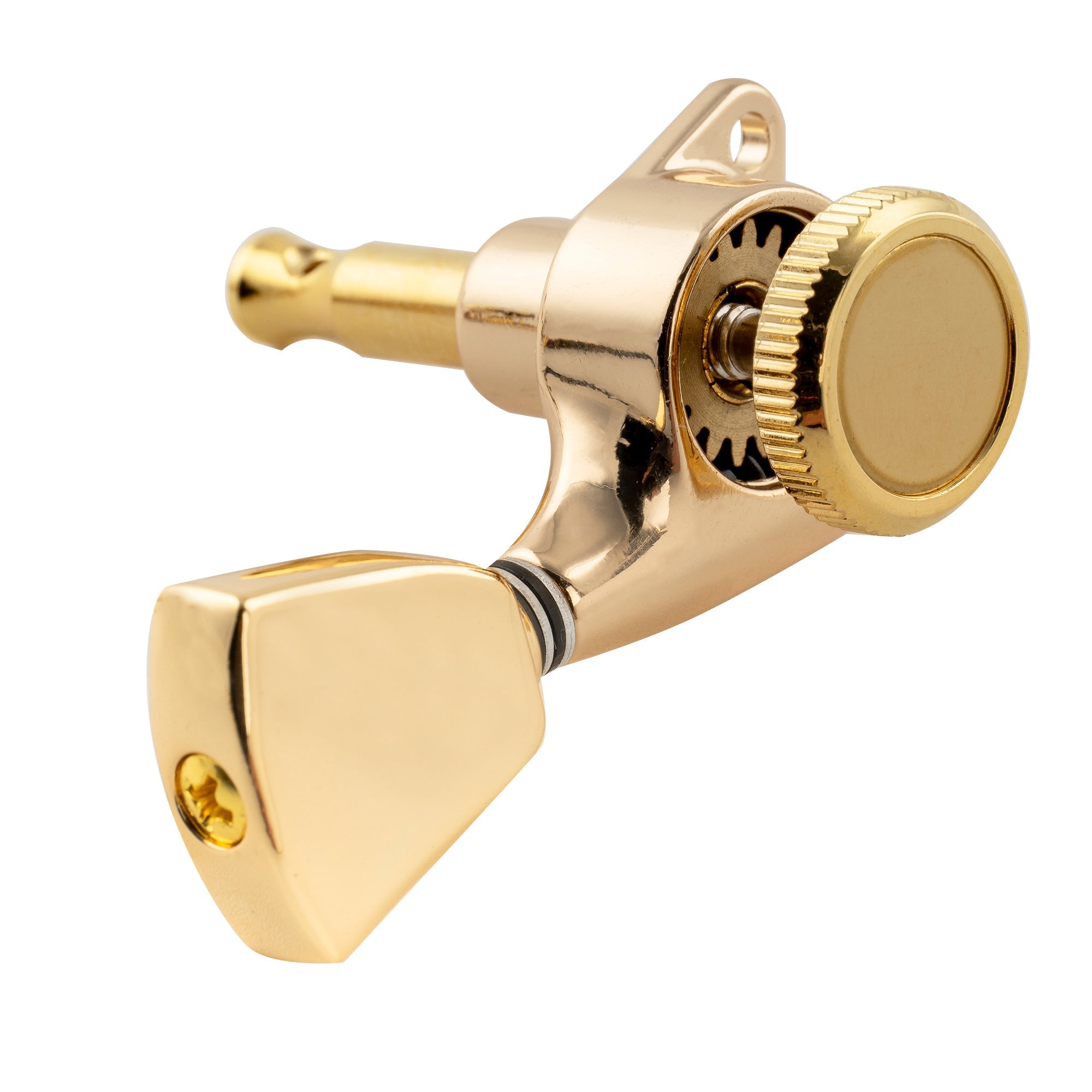 Musiclily Pro R18T-07 3R3L Rapport 18:1 Têtes de machine entièrement scellées avec verrouillage, clés de réglage, bouton en forme de clé en forme de clé, vis à 45 degrés pour guitare acoustique électrique